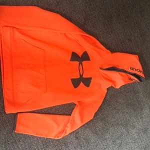 Under Armour, youth xlarge, orange hoodie
